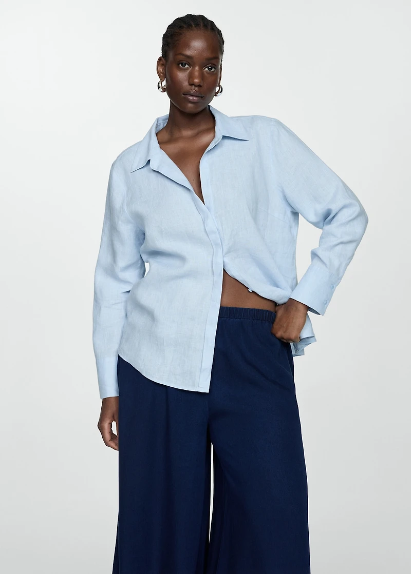 Lyocell pants with elastic waistband