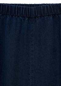 Lyocell pants with elastic waistband