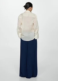 Lyocell pants with elastic waistband