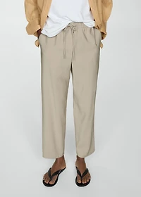 Drawstring jogger pants