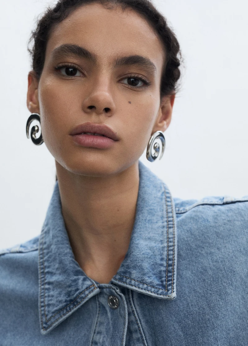 Pocketed denim jacket