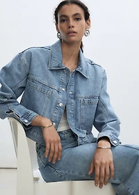 Pocketed denim jacket