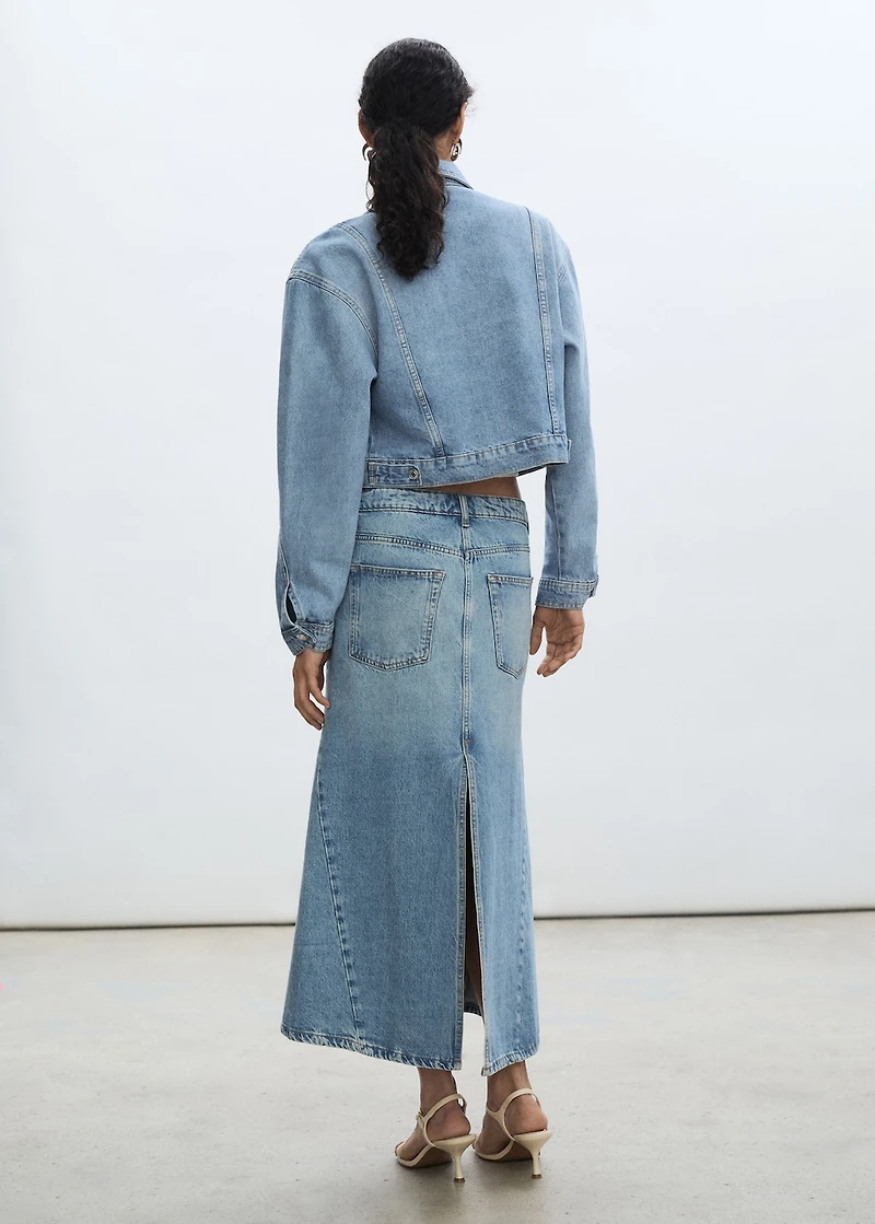 Pocketed denim jacket