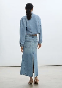 Pocketed denim jacket