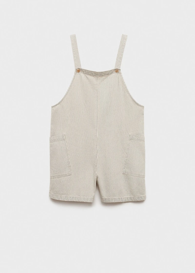 Denim dungarees stripes