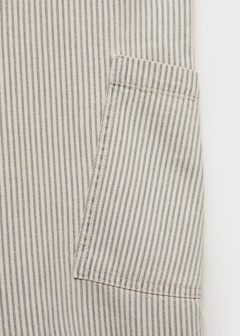Denim dungarees stripes