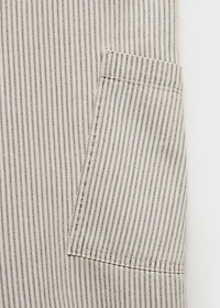 Denim dungarees stripes
