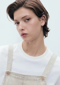 Denim dungarees stripes