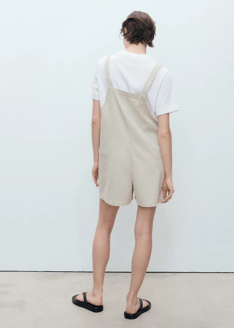 Denim dungarees stripes