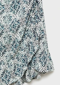 Printed asymmetrical dress