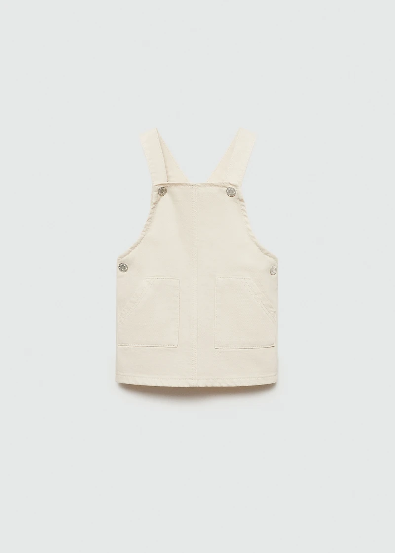 Short denim pinafore