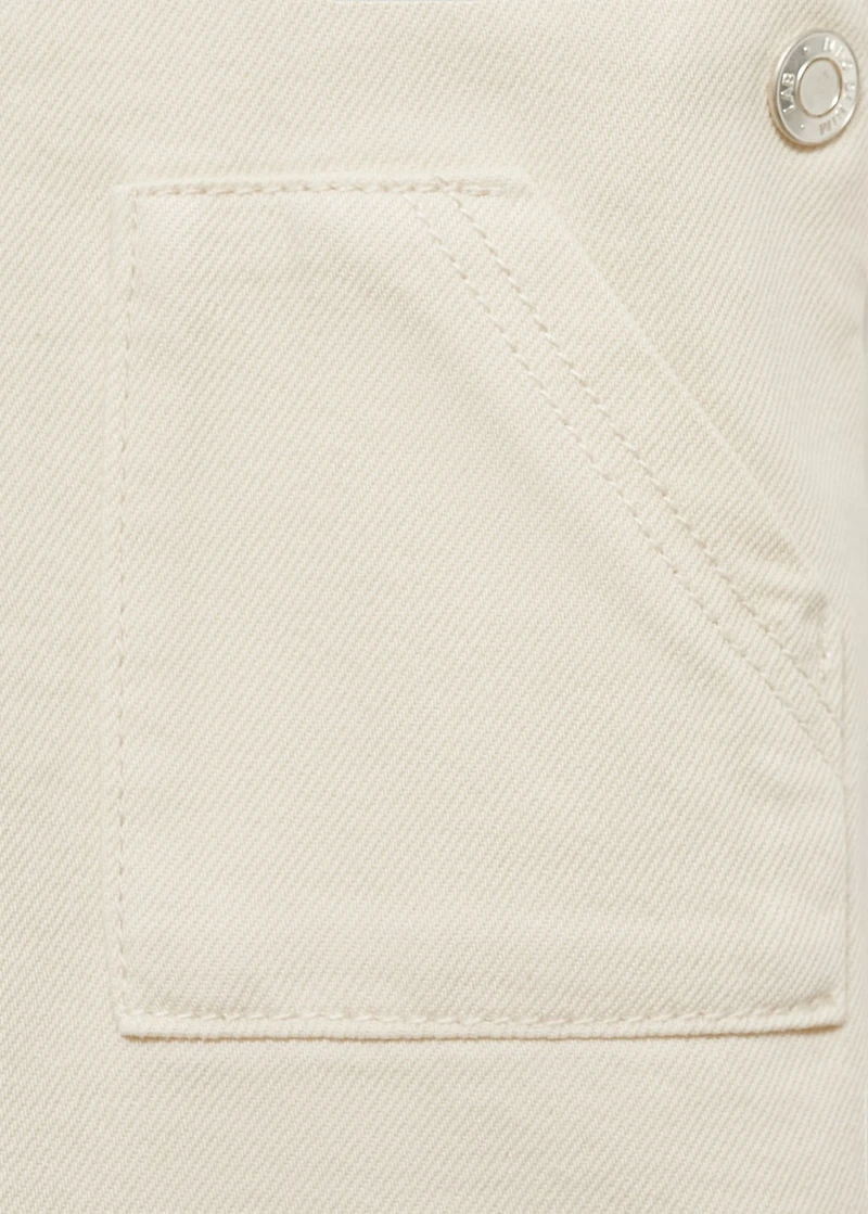 Short denim pinafore