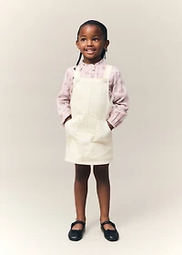 Short denim pinafore