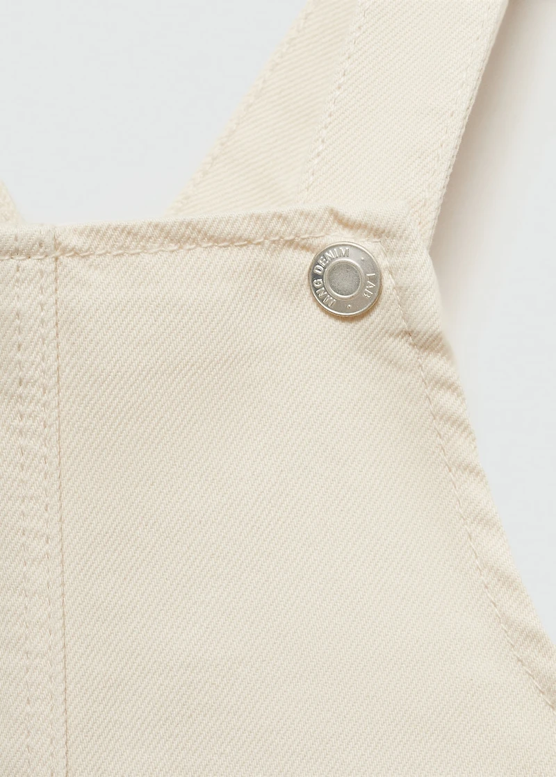 Short denim pinafore