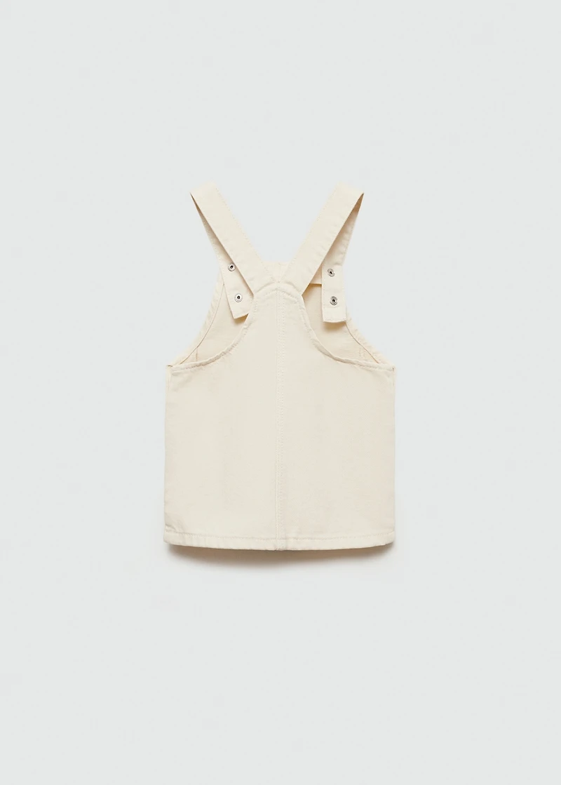 Short denim pinafore