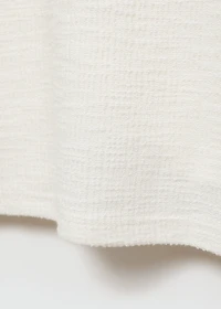 Patterned cotton polo shirt