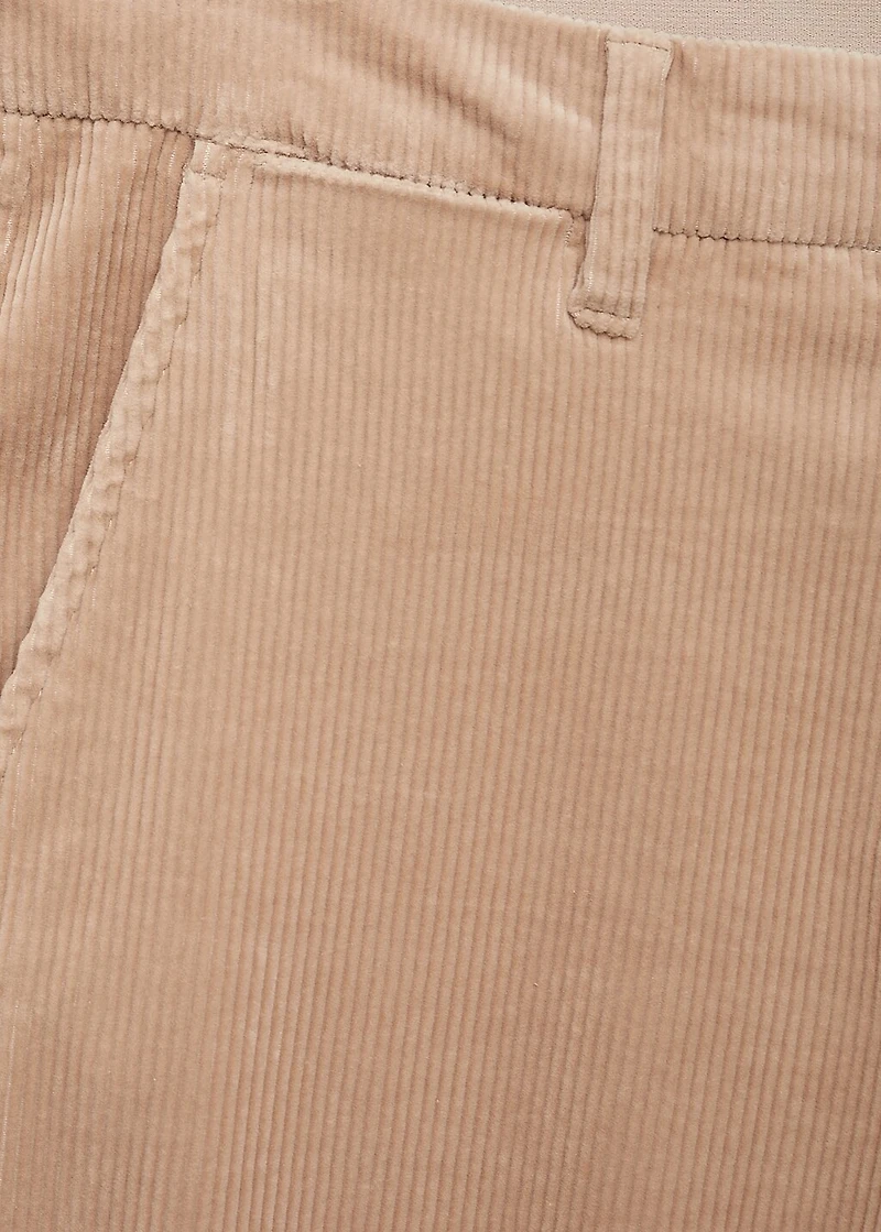 Corduroy slim-fit pants