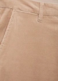 Corduroy slim-fit pants