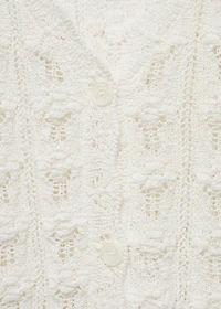 Crochet knitted cardigan