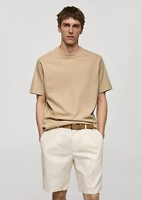 Basic 100% cotton relaxed-fit t-shirt