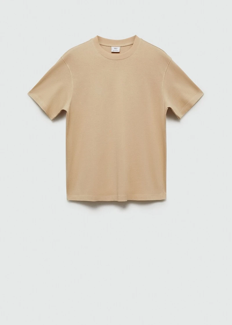 Basic 100% cotton relaxed-fit t-shirt