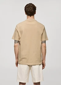 Basic 100% cotton relaxed-fit t-shirt