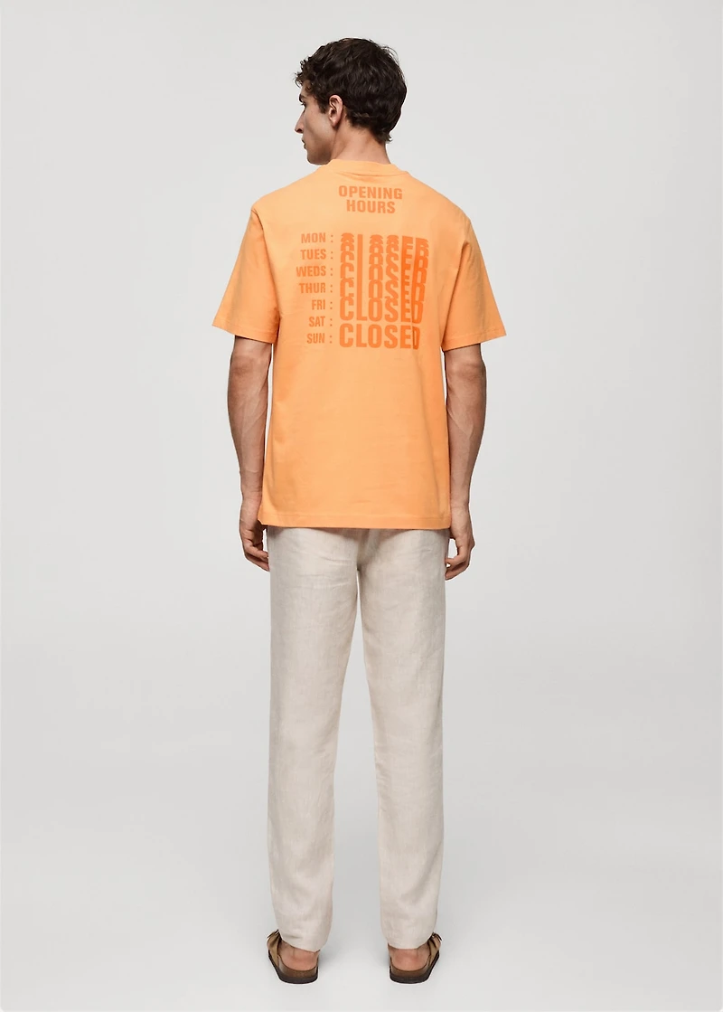 100% cotton printed t-shirt