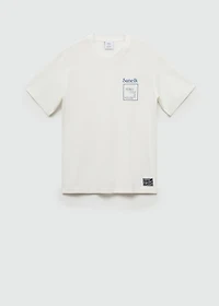 Regular fit printed cotton t-shirt