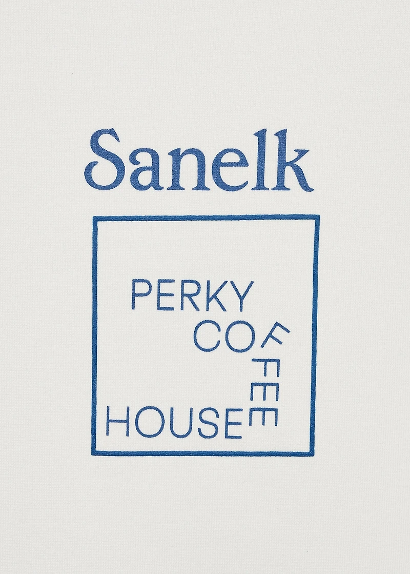 Regular fit printed cotton t-shirt