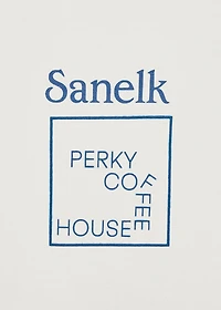 Regular fit printed cotton t-shirt