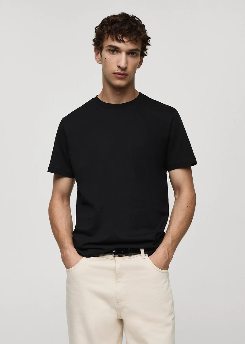 Slim-fit cotton t-shirt