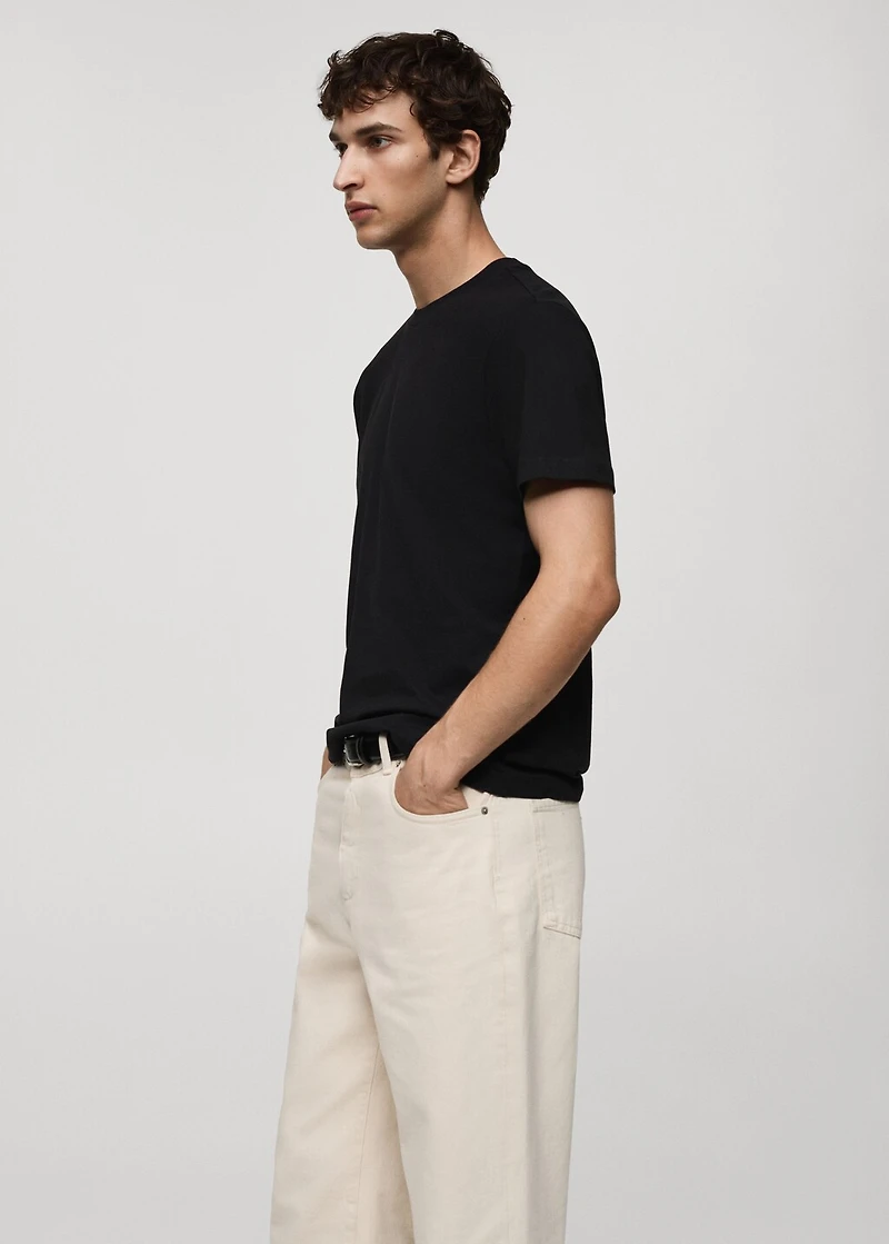 Slim-fit cotton t-shirt
