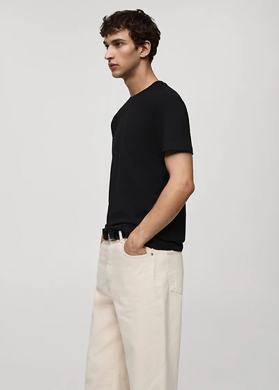 Slim-fit cotton t-shirt