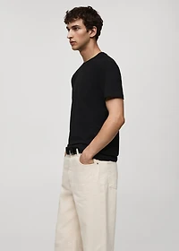 Slim-fit cotton t-shirt