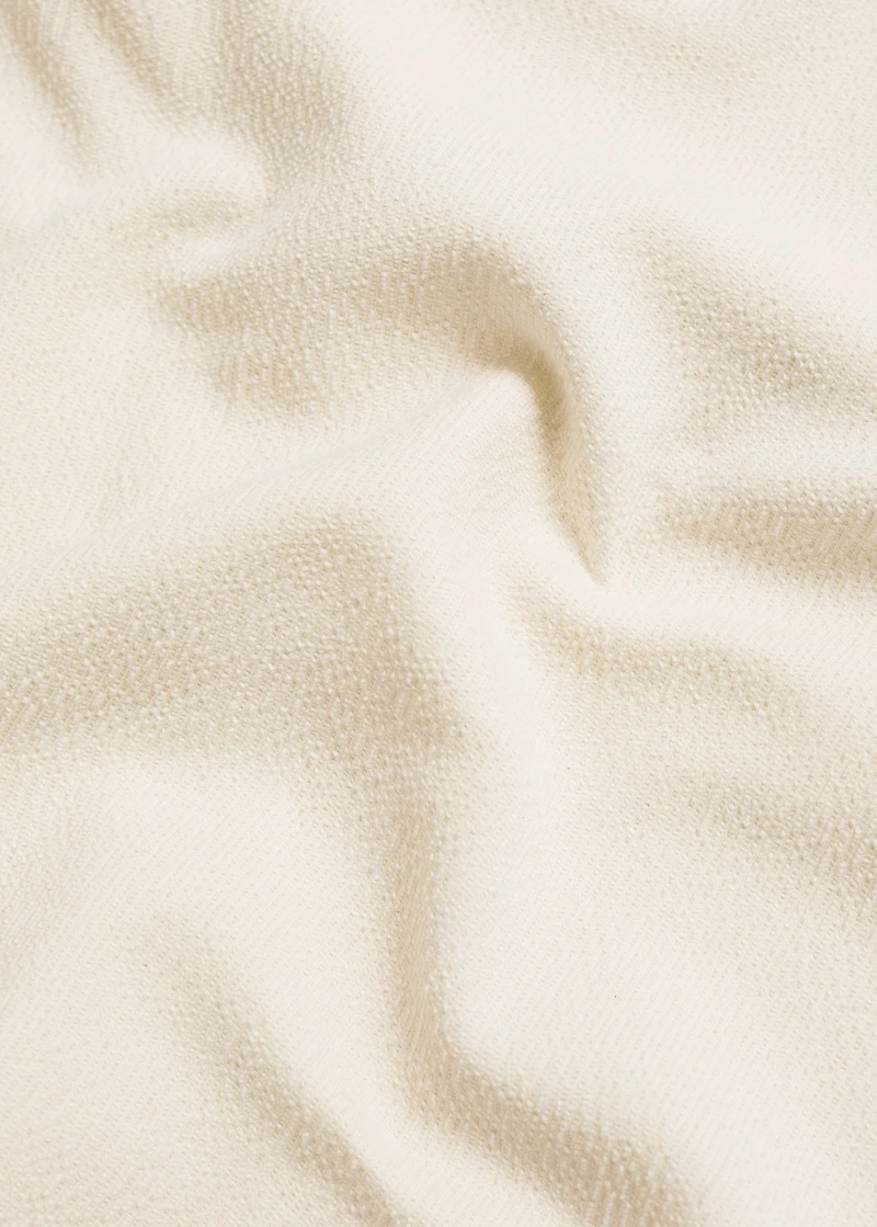 Regular-fit textured cotton polo shirt