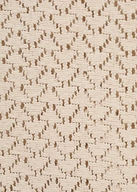 Openwork knitted cotton shirt