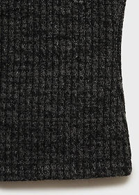 Top with turn-down neckline