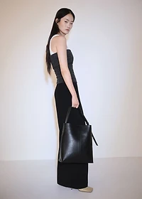 Top with turn-down neckline