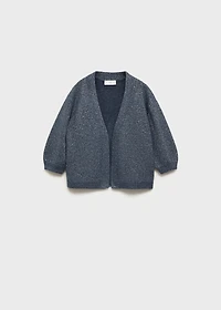 Lurex knitted cardigan