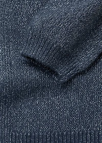 Lurex knitted cardigan