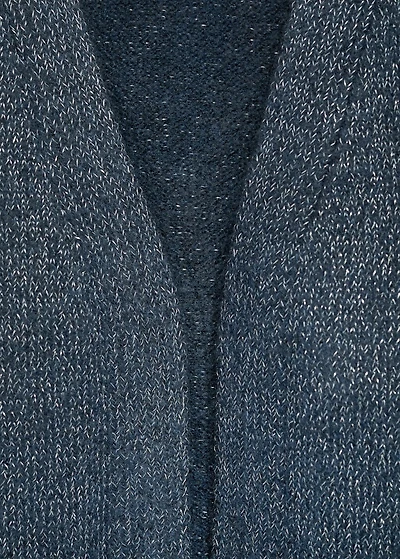 Lurex knitted cardigan