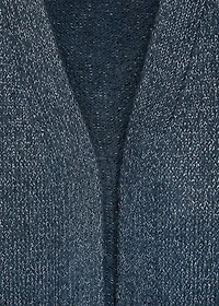 Lurex knitted cardigan