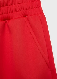 Straight shorts with contrasting trim