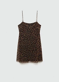 Short leopard-print dress