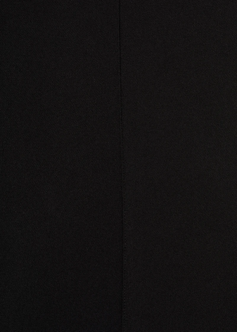 Buttons straight-fit pants