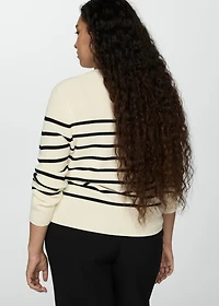 Buttons straight-fit pants