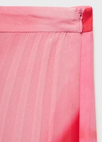 Printed pleated skirt