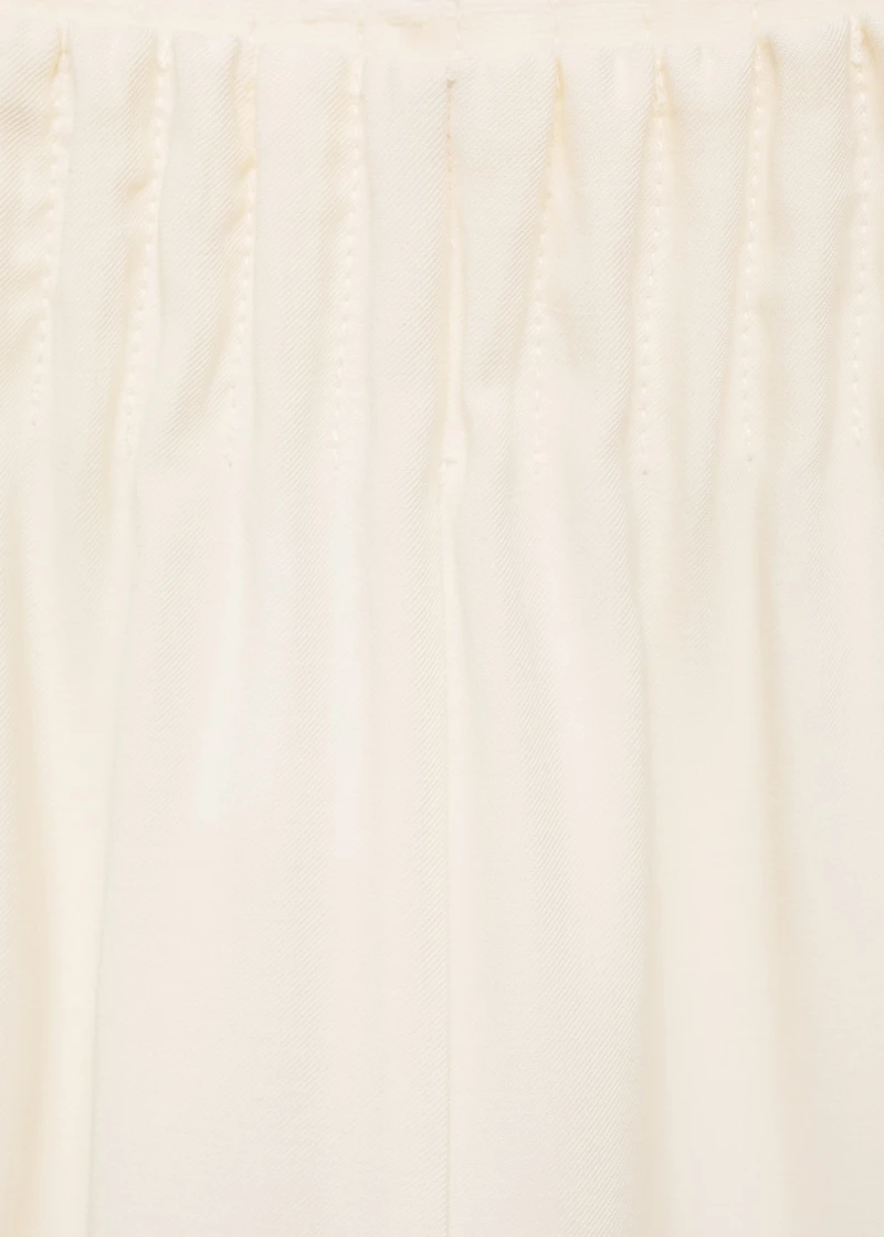 Wide leg pants with elastic waist