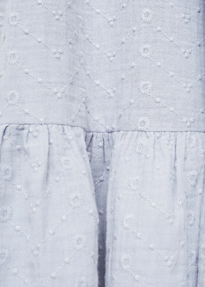 Embroidered detail dress