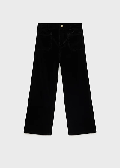 Pockets corduroy pants